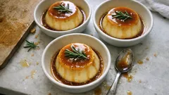 Pudim de alecrim: sobremesa cremosa e leve com um aroma diferente