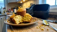Queques de laranja na air fryer: ficam fofos e prontos em cerca de 25 minutos