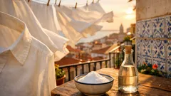 Roupa branca amarelecida? O truque com bicarbonato e vinagre que resulta melhor