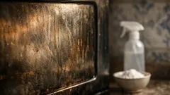 Como limpar o vidro do forno com bicarbonato e vinagre sem riscar