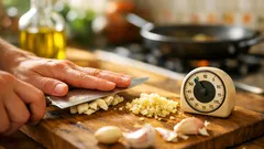 O truque dos 10 minutos com alho que melhora o sabor e preserva a alicina