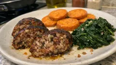 Maranho com espinafres e batata-doce: um prato português simples e reconfortante