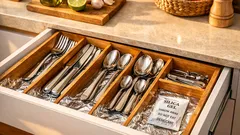 Papel de alumínio na gaveta dos talheres: truque útil ou mito da cozinha
