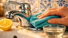 Como remover calcário da sanita e torneiras com vinagre e limão