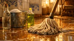 Mistura caseira para limpar o chão: funciona no cerâmico, mas pode estragar madeira