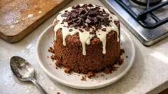 Pão de ló de chocolate preto e branco no robot — alto, fofo e fácil de fazer