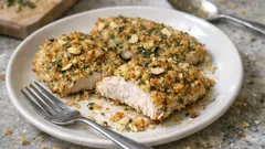 Bifinhos de peru com crosta de ervas: crocantes por fora, suculentos por dentro (15 min no forno)