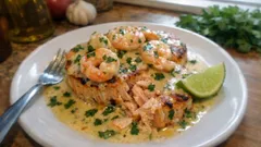 Salmão com molho de marisco e camarão: cremoso, simples e com sabor de restaurante