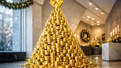 A árvore de Natal em ouro que vale mais de 5,2 milhões de euros