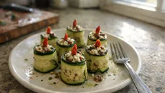 Velas de Natal: a entrada fria de curgete que fica bonita sem dar trabalho