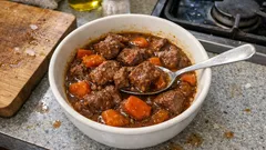 Carne estufada com cenouras: um estufado caseiro que sai sempre tenro