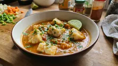 Caril de peixe cremoso com leite de coco — pronto em menos de 30 minutos