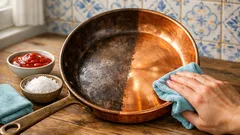 Como limpar panelas de cobre com ketchup e sal sem danificar o brilho