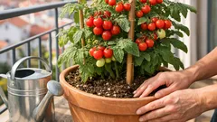 Como ter um tomateiro em vaso carregado de frutos na varanda