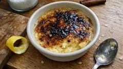 Leite-creme afrodisíaco: o clássico português com baunilha, gengibre e crosta caramelizada