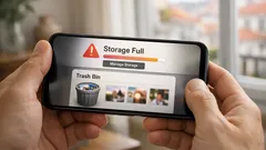 Lixeira do telemóvel: o truque rápido para libertar espaço em minutos