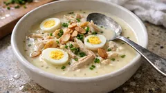 Creme rainha: uma sopa cremosa de frango que fica elegante sem complicar