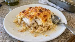 Bacalhau do Abade no forno: cremoso por dentro, dourado por cima